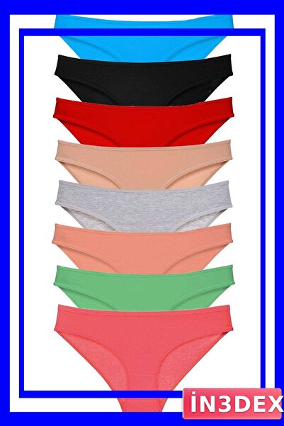 İN3DEX Lycra Women's Slip Panties Set of 8 Economical Package