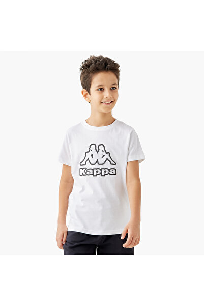 Kappa Logo Print T-shirt with Short Sleeves