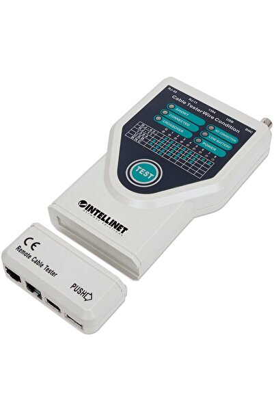 Intellinet Tester de cabluri 5-W-1 RJ11/RJ45/USB/1394/BNC