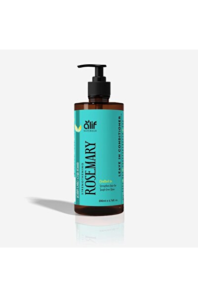 ALIF NATURALS بلسم إكليل الجبل الذي يُترك على الشعر - بلسم مرطب مضاد للتجعد و...