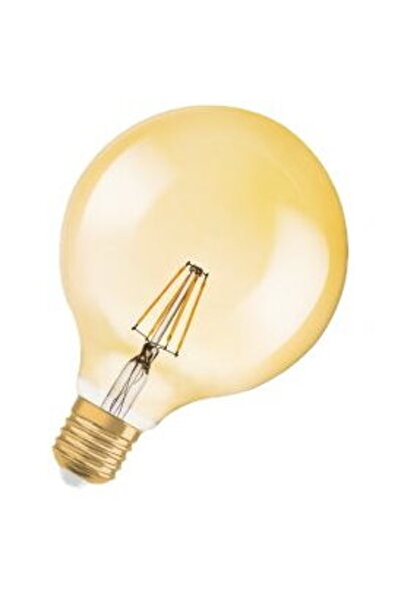 Osram Glob LED Vintage 1906 cu 55 de filamente DIM 6.5W 824 Auriu E27