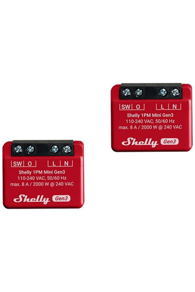 Shelly Set de 2 controlere 1PM Mini Gen3