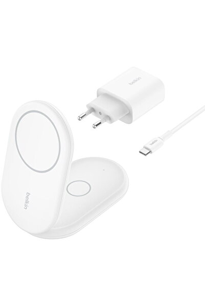 Belkin Căști BoostCharge, Smartphone Alb USB Încărcare wireless Încărcare rap...