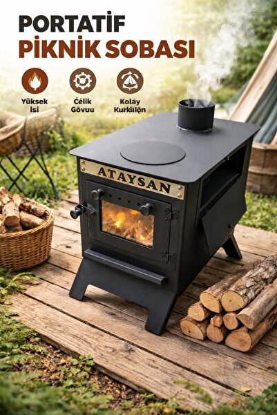 Efsoon Organics Kuzineli Piknik Sobası – Taşınabilir, Çok Amaçlı Kamp ve Bahç...