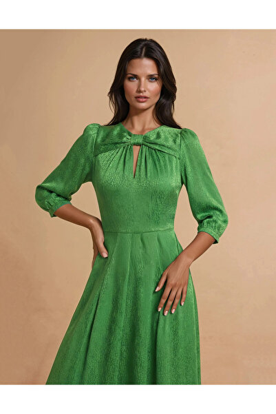 Vessmary Day or occasion dress VSM0977 made of triple veil satin