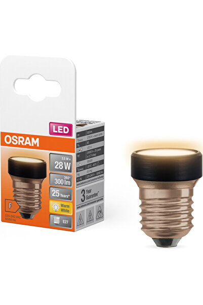 Osram LED STAR Flat Flat Frosted 28 fără reglare intensă 3,5W/827 E27