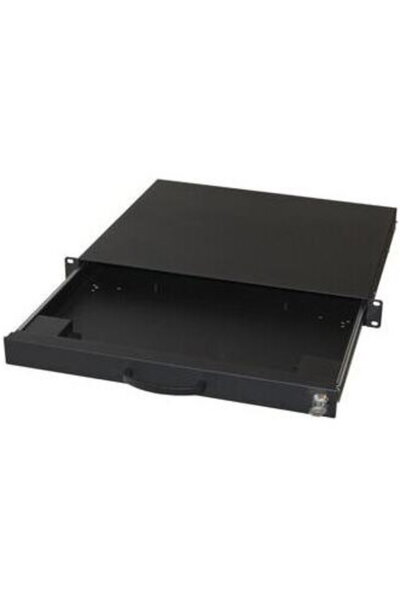 EQUIP Sertar extensibil pentru tastatură, cu încuietoare, 1U, negru