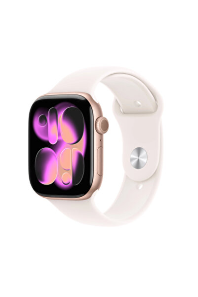 Apple Carcasă din aluminiu auriu-roz de 46 mm pentru ceasuri seria 11 GPS cu ...