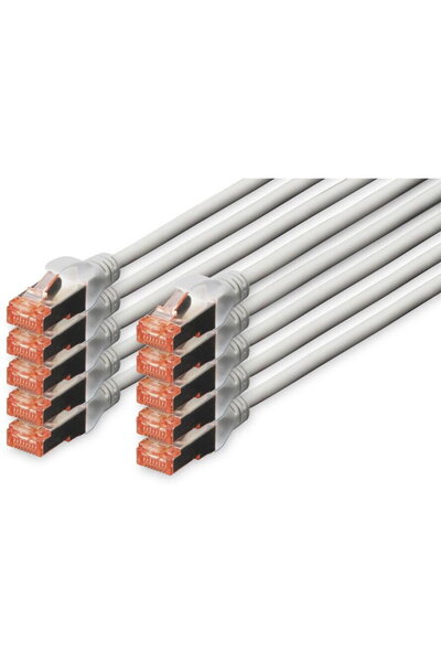 Assmann Cablu de rețea CAT 6 S/FTP, 10 buc, 5m, gri