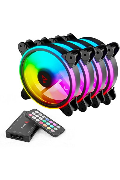 Savio Set 4 Ventilatoare PC Savio FAN-01 RGB, include controller si telecomanda