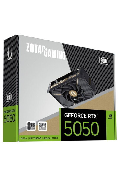 Zotac Placă video GeForce RTX 5050 SOLO pentru jocuri NVIDIA 8 GB GDDR6