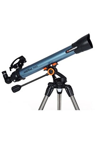 Celestron Telescope 'Inspire 70AZ', 70mm, Refractor, Black/Grey