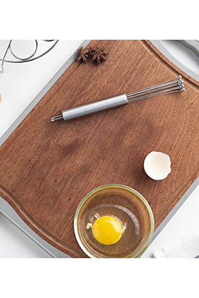 LeylArt New Generation Adjustable Stainless Steel Egg Pastry Whisk Medium Size