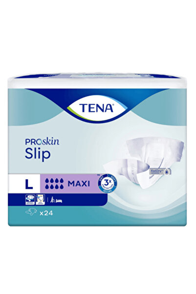 TENA TENA Slip Maxi Diapers - Maximum Nighttime Protection - Large (L) Size -...
