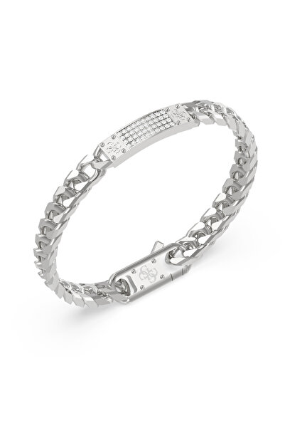 Guess 4G Frontiers Silver Bracelet With Crystal JUMB06031JWSTS