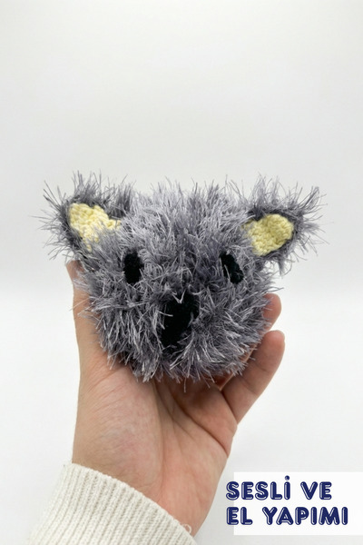 MALLY PET PROFESSIONEL PET CARE Koala Handmade Sound-Making Cat and Dog Toy