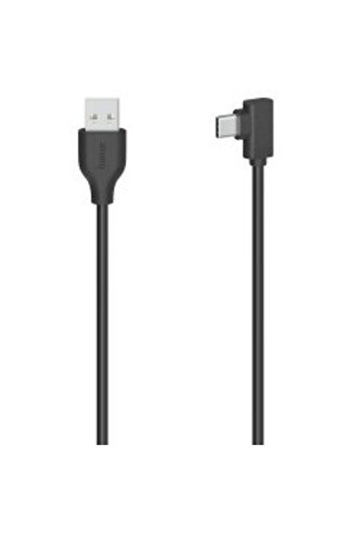 Hama Cablu USB-C, Mufă USB-C – Mufă USB-A, 90°, USB 2.0, 480 Mbit/s, 0,75 m