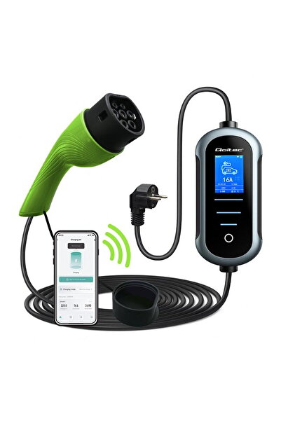 Qoltec Încărcător auto EV 2 în 1 3,5 kW WiFi TUYA 5 m