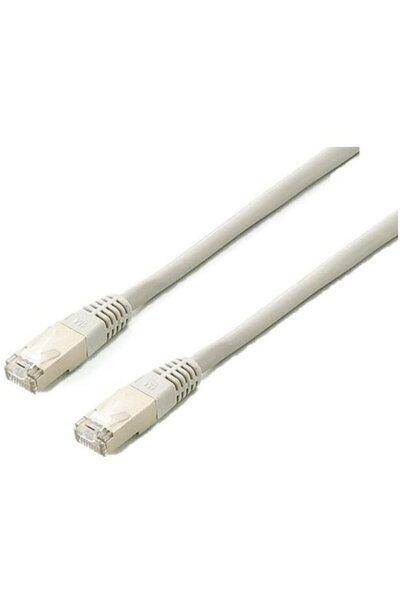 EQUIP Cablu de rețea Cat6A S/FTP 2xRJ45 20.00m alb plat. LSZH pungă de poliet...