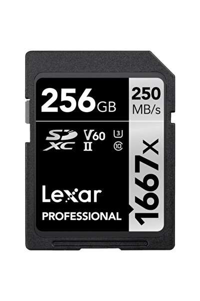 Lexar Κάρτα μνήμης SDXC Pro 1667X UHS-II U3 ​​R250/W120 (V60) 256GB