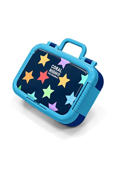 Coral High Παιδικό κουτί φαγητού από ανοξείδωτο ατσάλι σε μπλε ναυτικό χρώμα ...