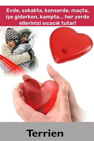 Terrien #YakıveIsıtıcıJel Kalp Şeklinde El Isıtıcısı Sihirli Jel Isıtıcı Torb...