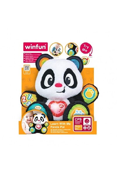 WINFUN Jucarie de plus Panda interactiva cu sunete si lumini, engleza,