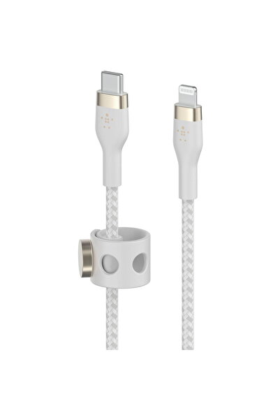 Belkin Cablu de date Flex Lightning/USB-C 15W 3m Certificat MFI Alb