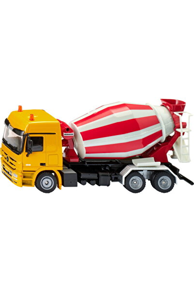 Siku truck mixer, model vehicle (red/white, scale 1:50)