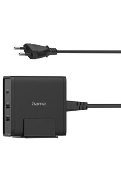 Hama Σταθμός φόρτισης USB-C γενικής χρήσης, 3 θύρες, παροχή ρεύματος (PD), 5-...