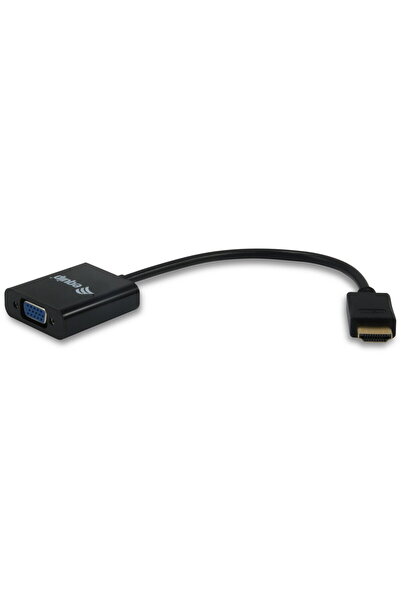 EQUIP Adaptor HDMI la VGA cu audio, negru