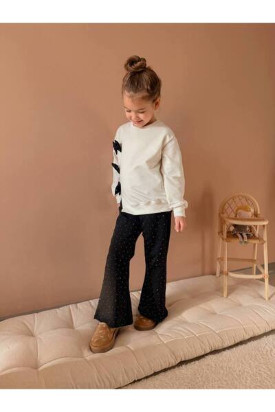 SÜSLÜ KİDS Girl's Bow - Stylish Spanish-Style Outfit with Shiny Stone Detail,...