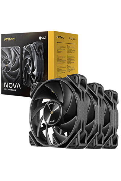 ANTEC Nova 120 PWM Negru set de 3