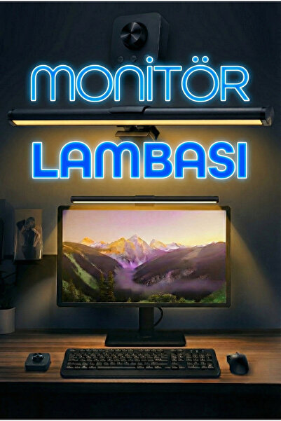 Ozsport Monitör Lambası Kumandalı Light Pro Series USB Kademeli Parlaklık Ren...