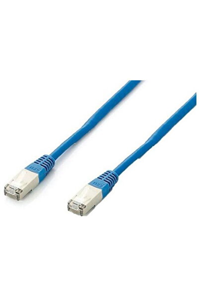 EQUIP Cablu de rețea Cat6A S/FTP 2xRJ45 15.00m albastru plat. LSZH pungă de p...