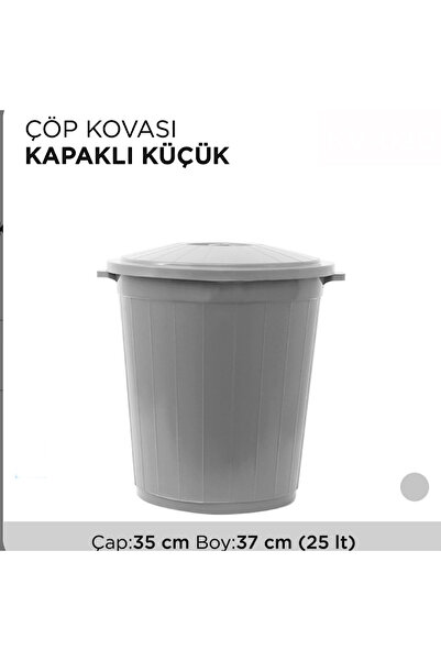 izmiryapımarket ÇÖP Kovası Kapaklı 25 Litre