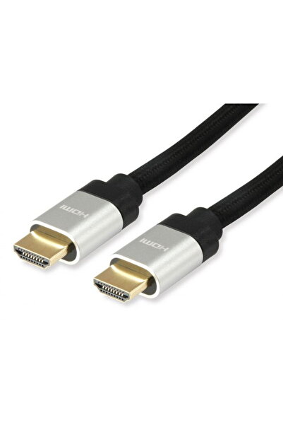 EQUIP HDMI UHS E.Gewebe 2.1 A-A St/St 3.0m 8K60Hz HDR Black