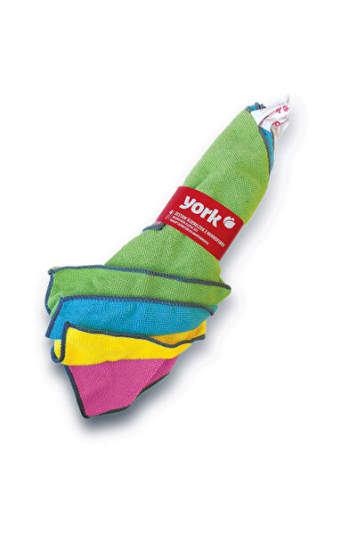 YORK Lavetă din microfibră, 30 x 30 cm, pentru diverse suprafețe, set 4 buc.,...