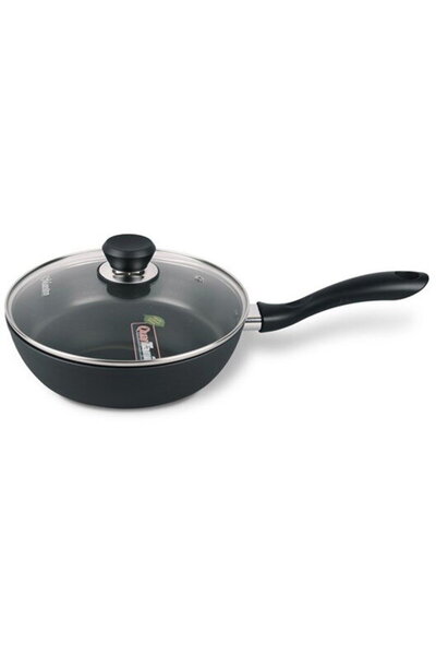 Maestro MR-1205-28 Tigaie cu capac, 28 cm, neagră