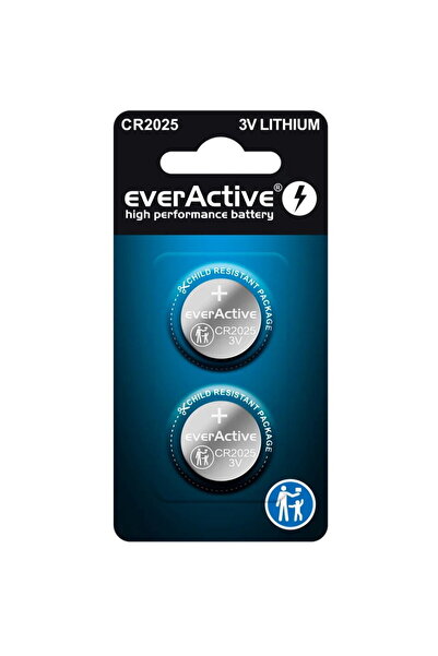 everActive Baterie litiu mini CR2025 - blister 2 buc.