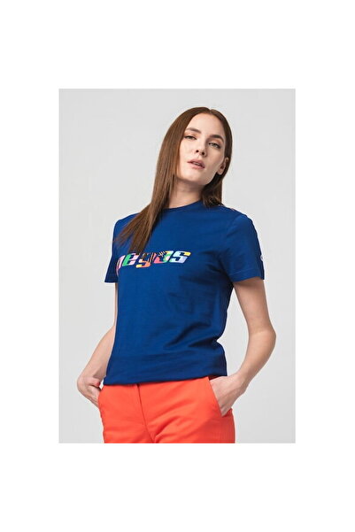 Pegas TRICOU LOGO MULTICOLOR WOMEN ROYAL BLUE