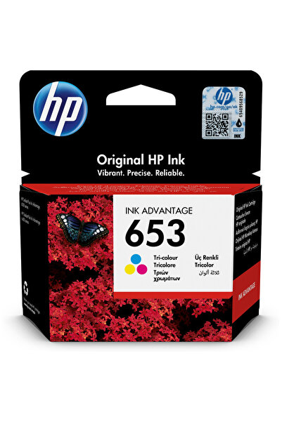 HP Cartuș de cerneală tricolor 653