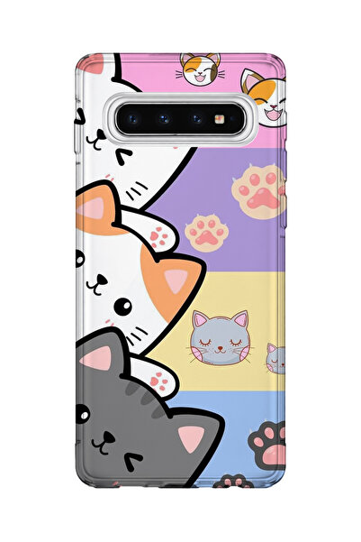 lelia حافظة هاتف شفافة مطبوعة متوافقة مع هاتف سامسونج جالاكسي S10 |   المجموع...