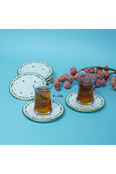 Miss Betty Mon Amour Porcelain 6-Piece Tea Plate Set