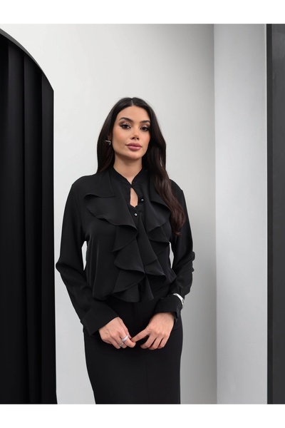 ESRAHELVACI Judge Collar Ruffle Shirt