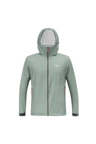 Salewa Men's waterproof jacket Puez Aqua 2.5L Powertex-Light Green-48/M