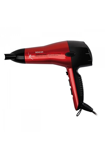 Sencor Hair Dryer SHD 6600 Moc, 2000 W, 2 speeds, Black/Red