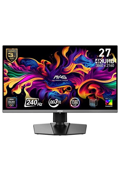 MSI MAG 272UP QD-OLED X24 - 240Hz | 4K | QD-OLED | 26,5"