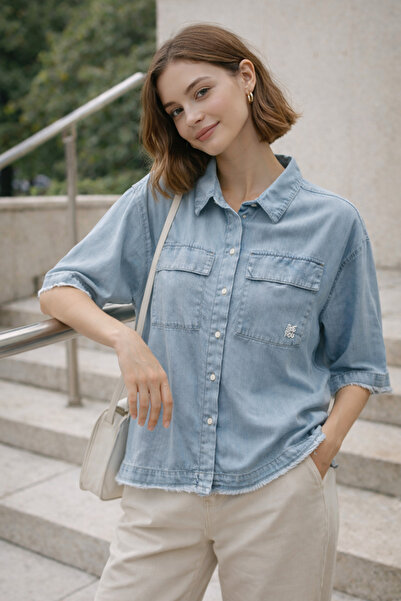 PALMERO Kot Gömlek Kısa Kol