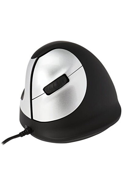 R-GO Tools Mouse USB ergonomic HE Negru/Argintiu